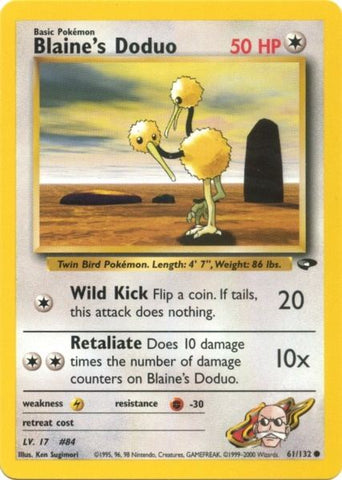 Blaine's Doduo (61/132) [Gym Challenge Unlimited] - The Mythic Store | 24h Order Processing