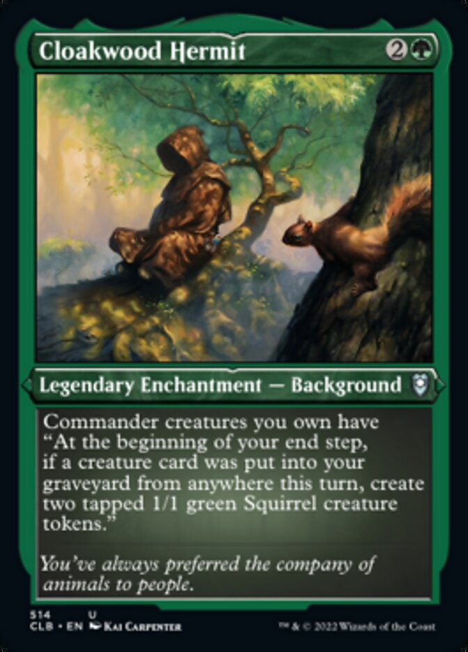 Cloakwood Hermit (Foil Etched) [Commander Legends: Battle for Baldur's Gate] - The Mythic Store | 24h Order Processing