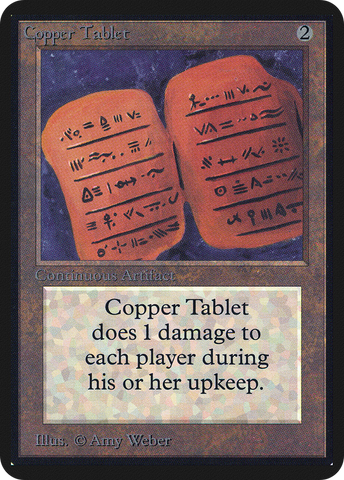 Copper Tablet [Alpha Edition] - The Mythic Store | 24h Order Processing
