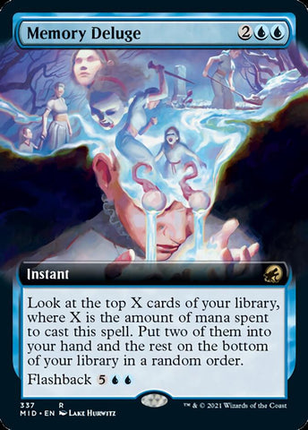 Memory Deluge (Extended Art) [Innistrad: Midnight Hunt] - The Mythic Store | 24h Order Processing