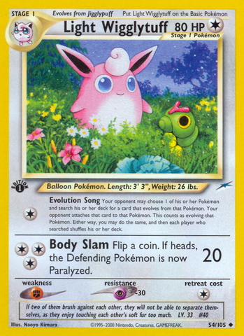 Light Wigglytuff (54/105) [Neo Destiny 1st Edition] - The Mythic Store | 24h Order Processing