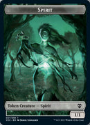 Spirit (001) // Spirit (002) Double-Sided Token [Innistrad: Crimson Vow Commander Tokens] - The Mythic Store | 24h Order Processing