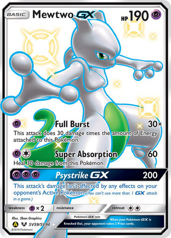 Mewtwo GX (SV59/SV94) [Sun & Moon: Hidden Fates - Shiny Vault] - The Mythic Store | 24h Order Processing