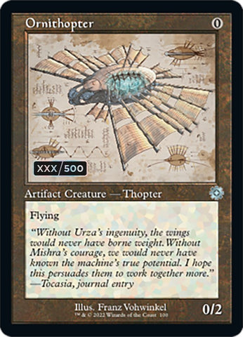 Ornithopter (Retro Schematic) (Serialized) [The Brothers' War Retro Artifacts] - The Mythic Store | 24h Order Processing