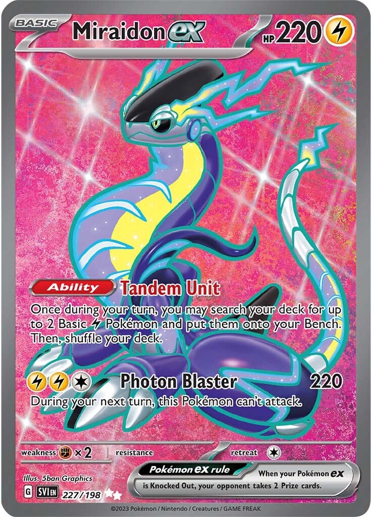 Miraidon ex (227/198) [Scarlet & Violet: Base Set] - The Mythic Store | 24h Order Processing
