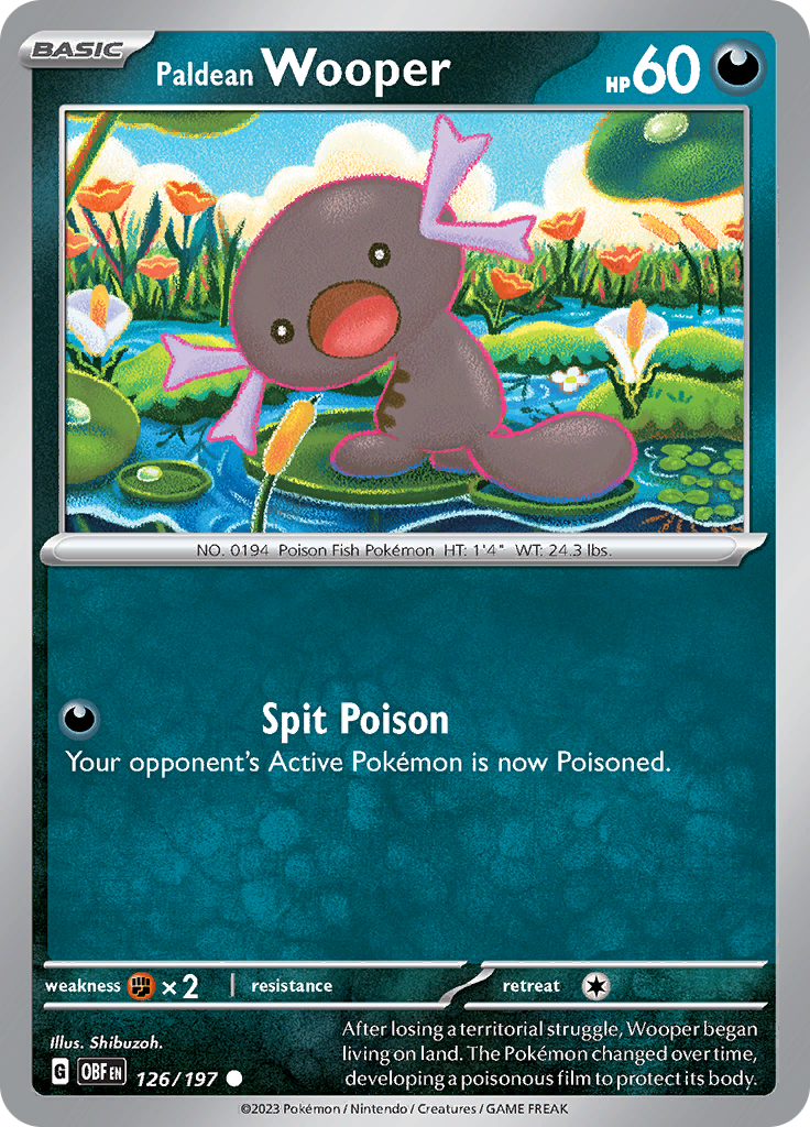 Paldean Wooper (126/197) [Scarlet & Violet: Obsidian Flames] - The Mythic Store | 24h Order Processing