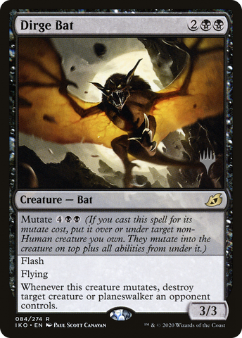 Dirge Bat (Promo Pack) [Ikoria: Lair of Behemoths Promos] - The Mythic Store | 24h Order Processing