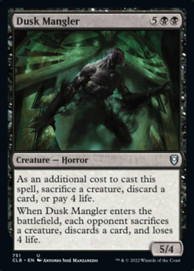 Dusk Mangler [Commander Legends: Battle for Baldur's Gate] - The Mythic Store | 24h Order Processing