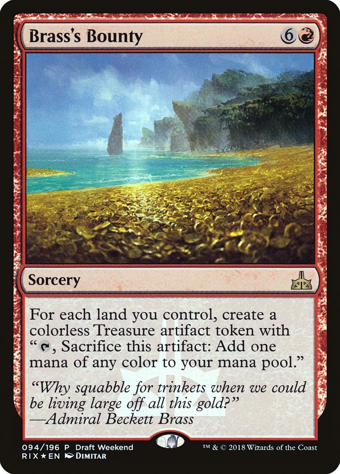 Brass's Bounty (Draft Weekend) [Rivals of Ixalan Promos] - The Mythic Store | 24h Order Processing
