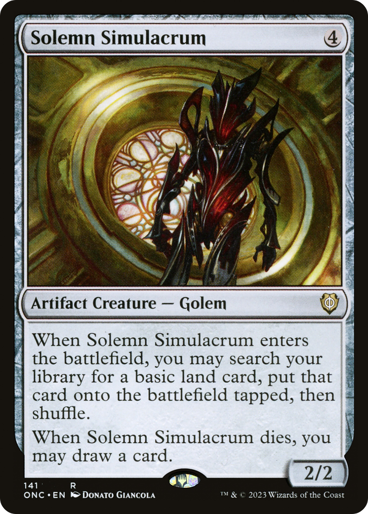 Solemn Simulacrum [Phyrexia: All Will Be One Commander] - The Mythic Store | 24h Order Processing