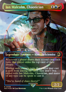 Ian Malcolm, Chaotician (Emblem) (Borderless) [Jurassic World Collection Tokens] - The Mythic Store | 24h Order Processing
