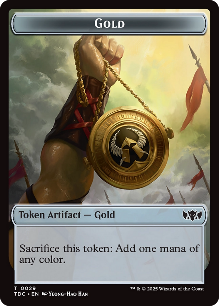 Elemental (0016) // Gold Double-Sided Token [Tarkir: Dragonstorm Commander Tokens] - The Mythic Store | 24h Order Processing