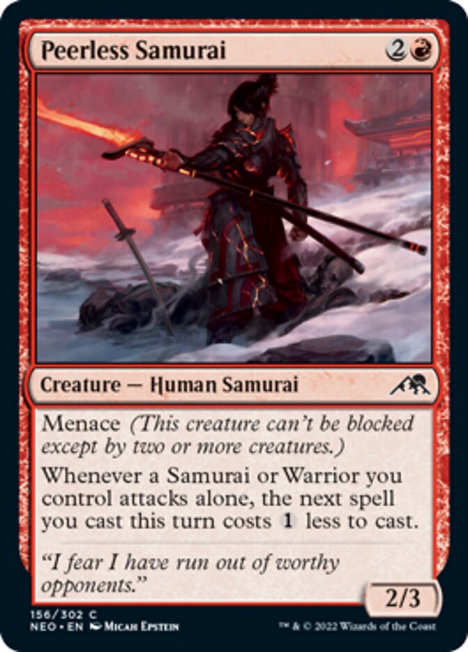 Peerless Samurai [Kamigawa: Neon Dynasty] - The Mythic Store | 24h Order Processing