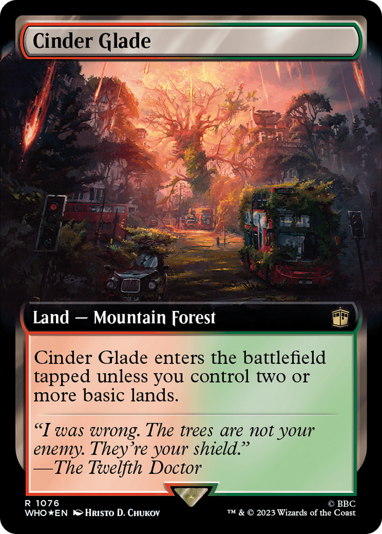 Cinder Glade (Extended Art) (Surge Foil) [Doctor Who] - The Mythic Store | 24h Order Processing
