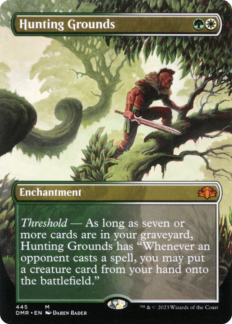 Hunting Grounds (Borderless Alternate Art) [Dominaria Remastered] - The Mythic Store | 24h Order Processing