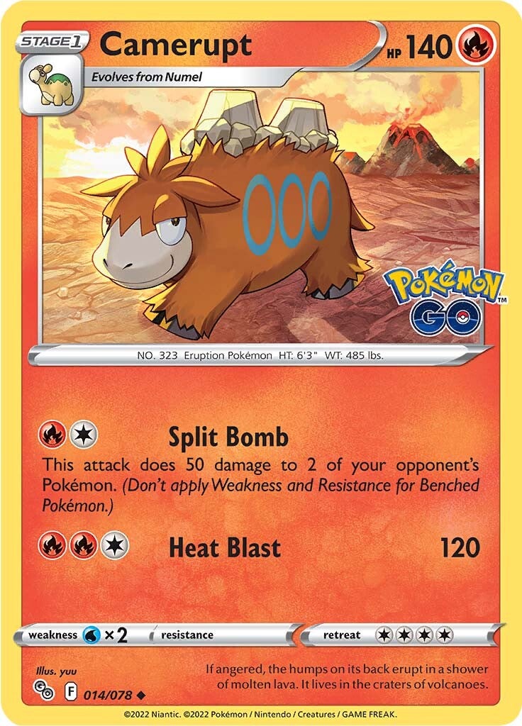 Camerupt (014/078) [Pokémon GO] - The Mythic Store | 24h Order Processing