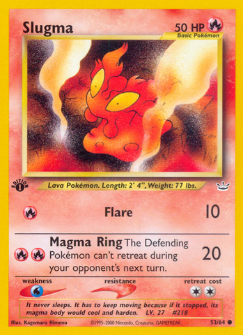 Slugma (53/64) [Neo Revelation 1st Edition] - The Mythic Store | 24h Order Processing