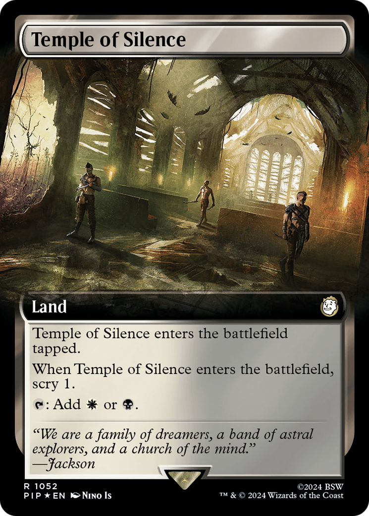 Temple of Silence (Extended Art) (Surge Foil) [Fallout] - The Mythic Store | 24h Order Processing