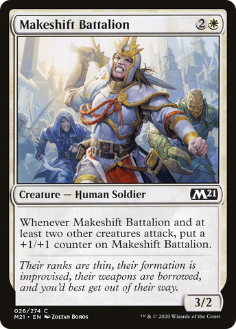 Makeshift Battalion [Core Set 2021] - The Mythic Store | 24h Order Processing