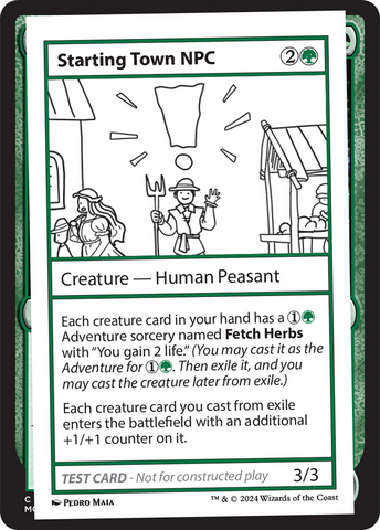 Starting Town NPC [Mystery Booster 2 Playtest Cards] - The Mythic Store | 24h Order Processing