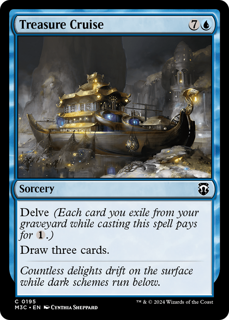 Treasure Cruise (Ripple Foil) [Modern Horizons 3 Commander] - The Mythic Store | 24h Order Processing