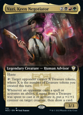 Vazi, Keen Negotiator (Extended Art) [Streets of New Capenna Commander] - The Mythic Store | 24h Order Processing