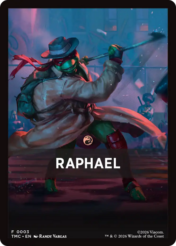 Raphael Theme Card [Teenage Mutant Ninja Turtles Commander Tokens] - The Mythic Store | 24h Order Processing