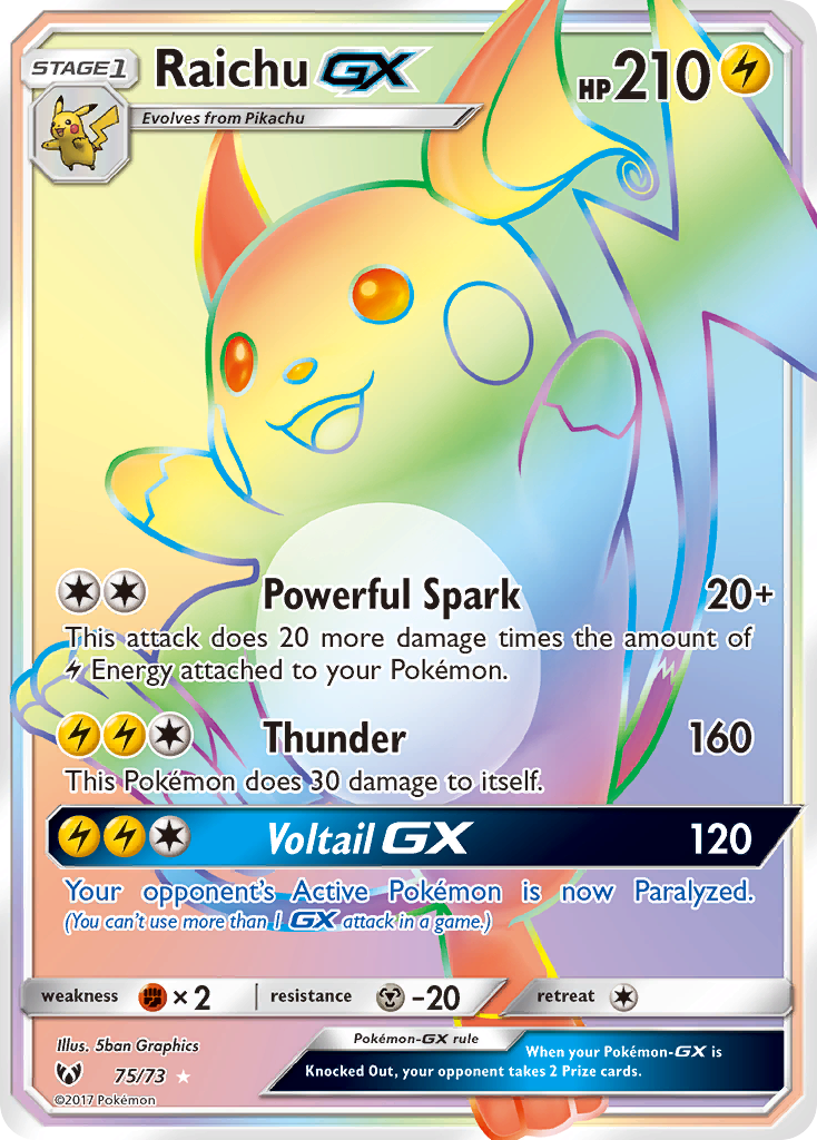Raichu GX (75/73) [Sun & Moon: Shining Legends] - The Mythic Store | 24h Order Processing