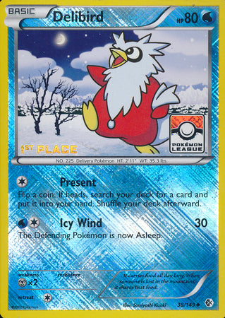Delibird (38/149) (League Promo 1st Place) [Black & White: Boundaries Crossed] - The Mythic Store | 24h Order Processing