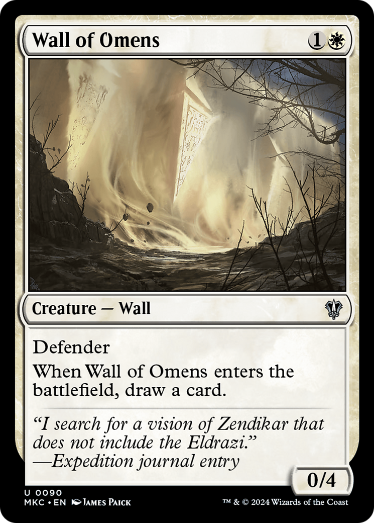 Wall of Omens [Murders at Karlov Manor Commander] - The Mythic Store | 24h Order Processing