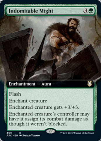 Indomitable Might (Extended Art) [Dungeons & Dragons: Adventures in the Forgotten Realms Commander] - The Mythic Store | 24h Order Processing