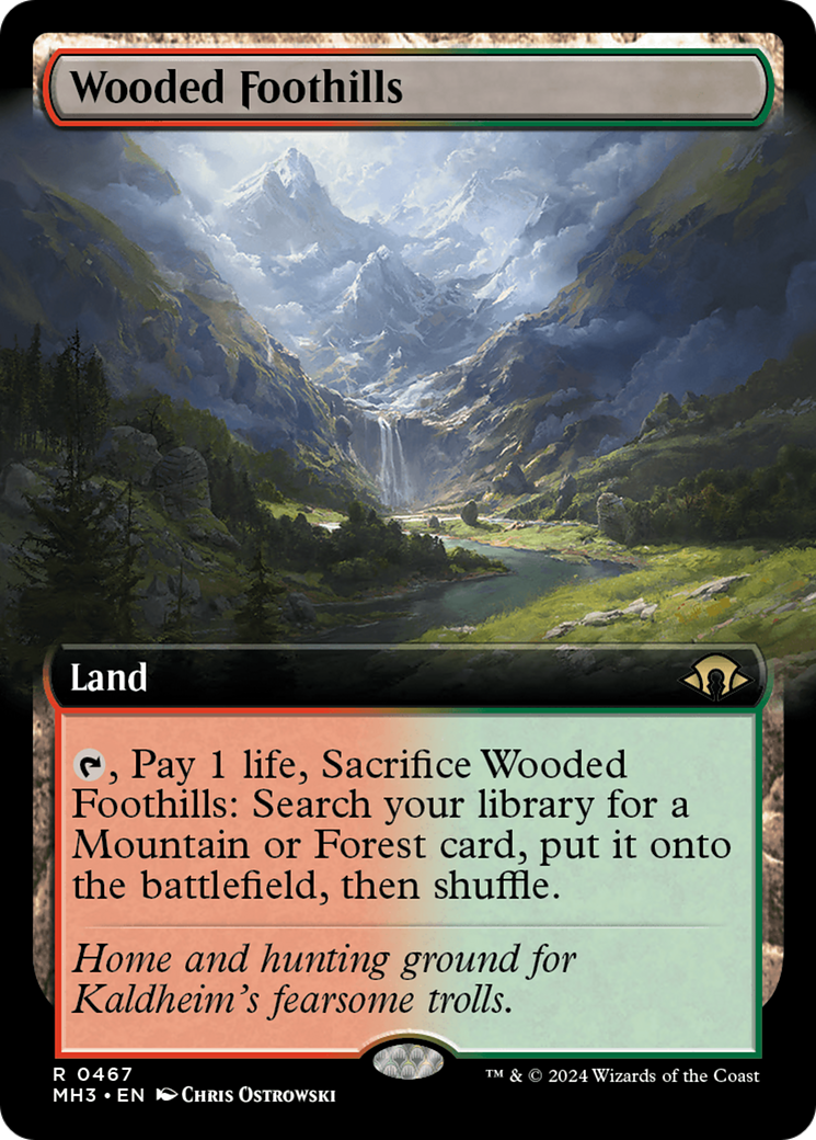 Wooded Foothills (Extended Art) [Modern Horizons 3] - The Mythic Store | 24h Order Processing