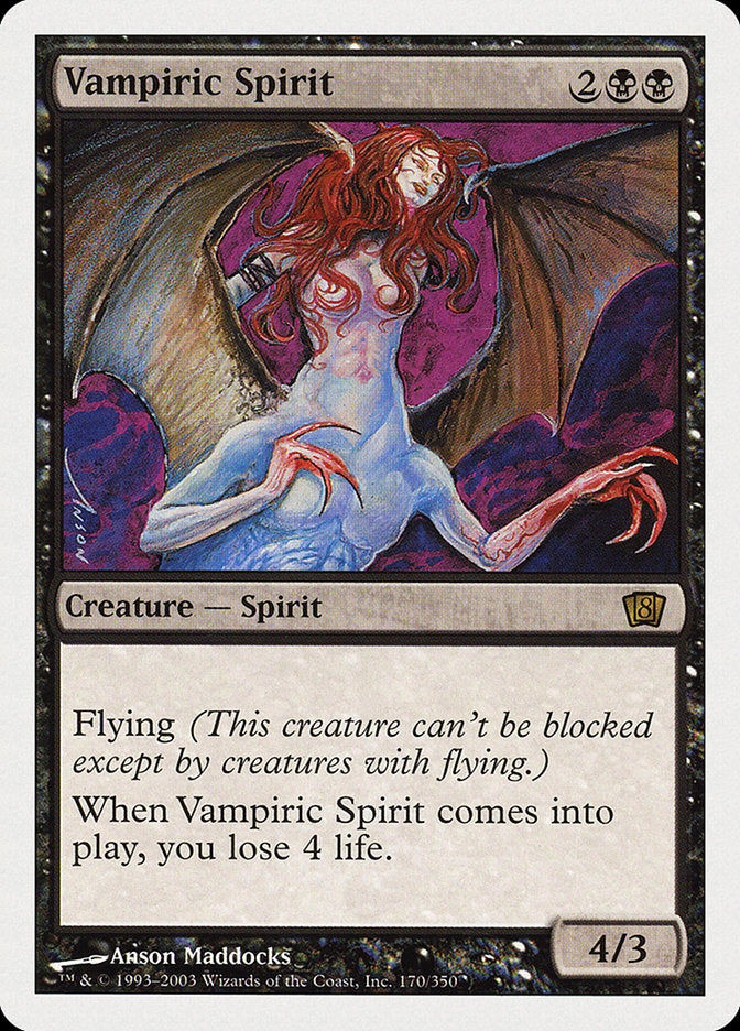 Vampiric Spirit (8th Edition) [Oversize Cards] - The Mythic Store | 24h Order Processing