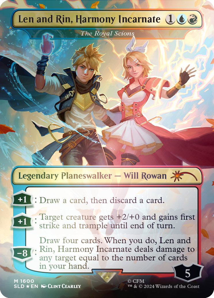 Len and Rin, Harmony Incarnate - The Royal Scions (Rainbow Foil) [Secret Lair Drop Series] - The Mythic Store | 24h Order Processing