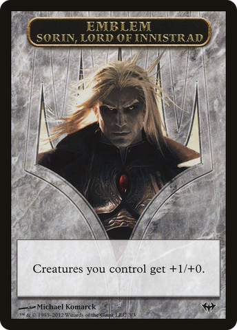 Sorin, Lord of Innistrad Emblem [Dark Ascension Tokens] - The Mythic Store | 24h Order Processing