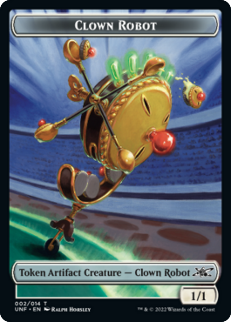 Clown Robot (002) // Storm Crow Double-Sided Token [Unfinity Tokens] - The Mythic Store | 24h Order Processing
