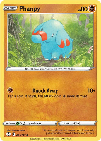Phanpy (091/195) [Sword & Shield: Silver Tempest] - The Mythic Store | 24h Order Processing