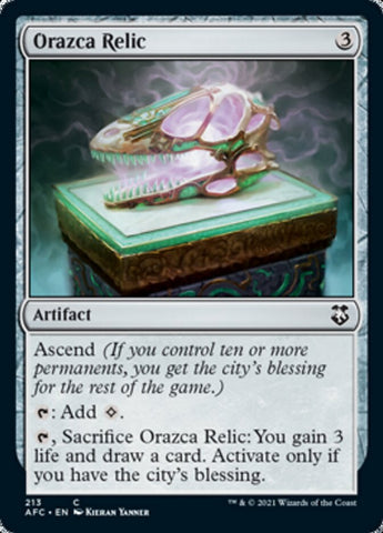 Orazca Relic [Dungeons & Dragons: Adventures in the Forgotten Realms Commander] - The Mythic Store | 24h Order Processing