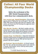 2001 World Championships Ad [World Championship Decks 2001] - The Mythic Store | 24h Order Processing