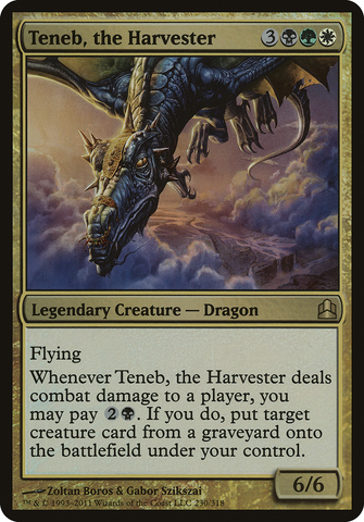 Teneb, the Harvester (Oversized) [Commander 2011 Oversized] - The Mythic Store | 24h Order Processing