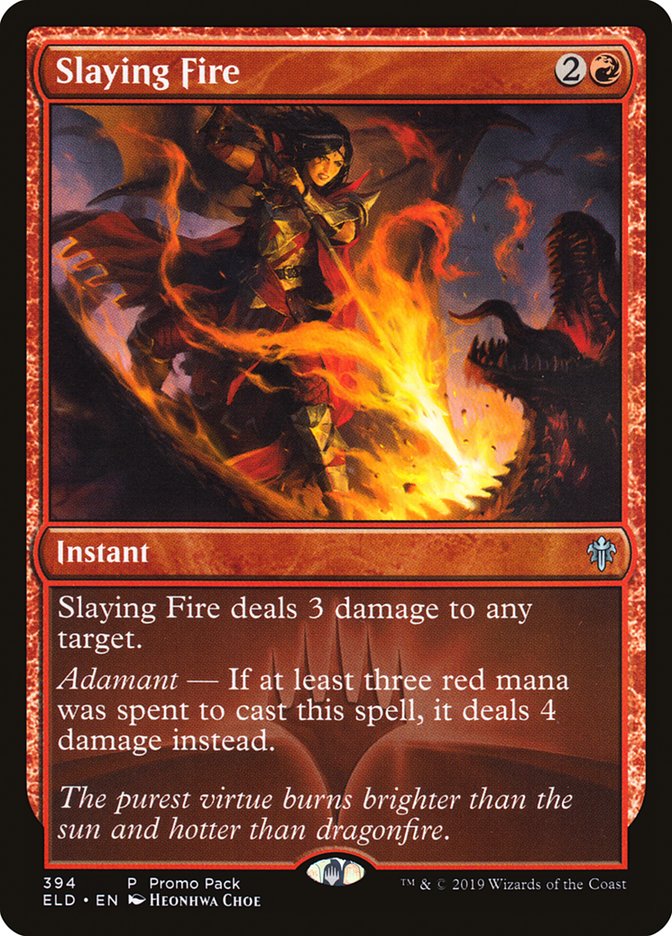 Slaying Fire (Promo Pack) [Throne of Eldraine Promos] - The Mythic Store | 24h Order Processing