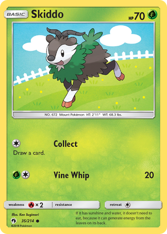 Skiddo (35/214) [Sun & Moon: Lost Thunder] - The Mythic Store | 24h Order Processing