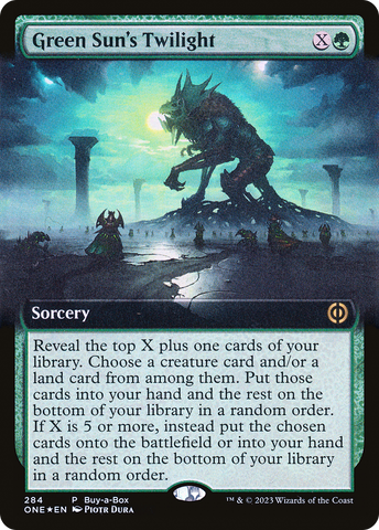 Green Sun's Twilight (Buy-A-Box) (Extended Art) [Phyrexia: All Will Be One] - The Mythic Store | 24h Order Processing