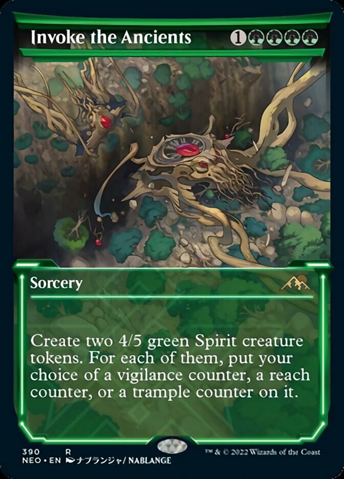 Invoke the Ancients (Showcase Soft Glow) [Kamigawa: Neon Dynasty] - The Mythic Store | 24h Order Processing