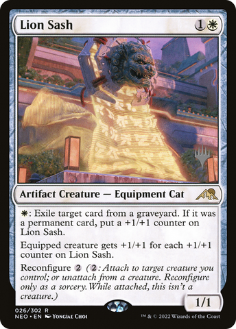 Lion Sash (Promo Pack) [Kamigawa: Neon Dynasty Promos] - The Mythic Store | 24h Order Processing