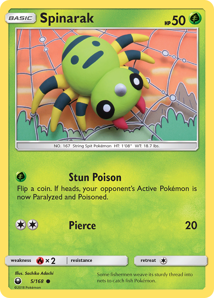 Spinarak (5/168) [Sun & Moon: Celestial Storm] - The Mythic Store | 24h Order Processing