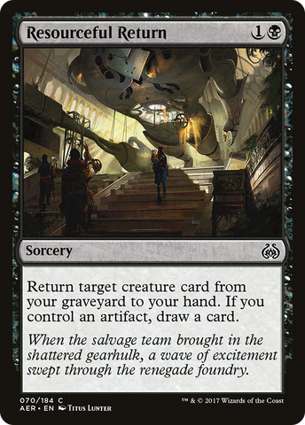 Resourceful Return [Aether Revolt] - The Mythic Store | 24h Order Processing