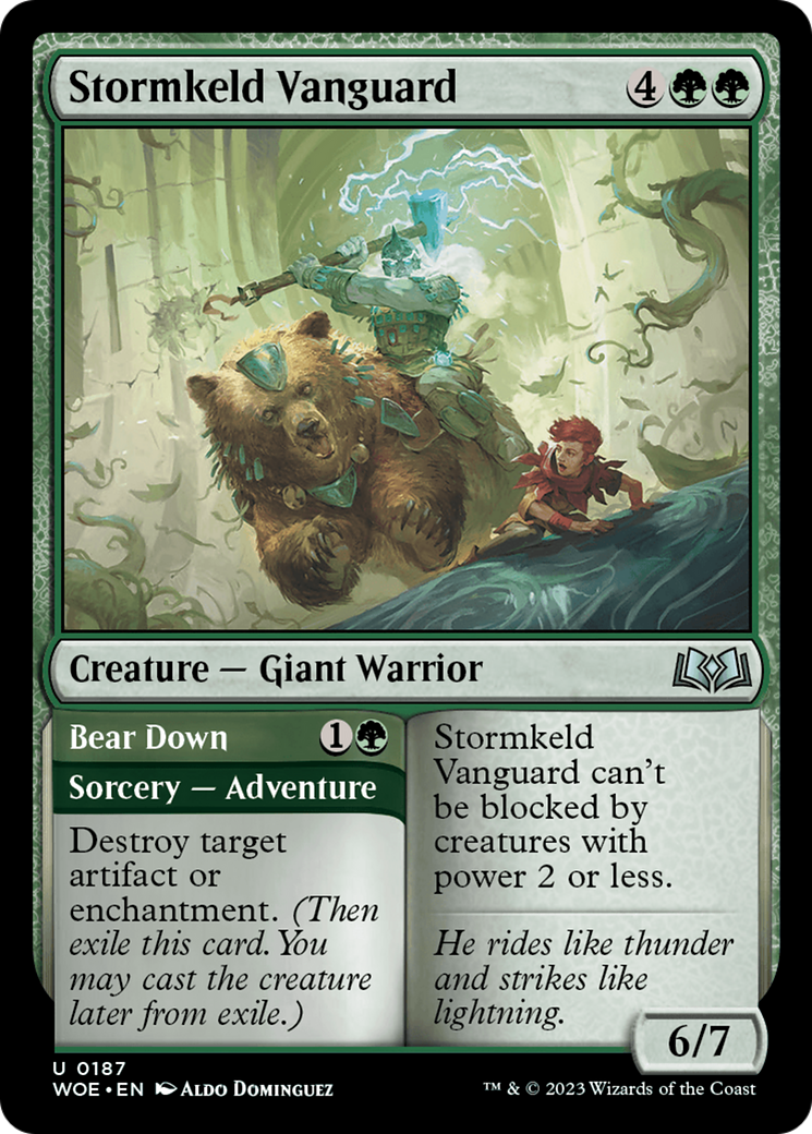 Stormkeld Vanguard // Bear Down [Wilds of Eldraine] - The Mythic Store | 24h Order Processing