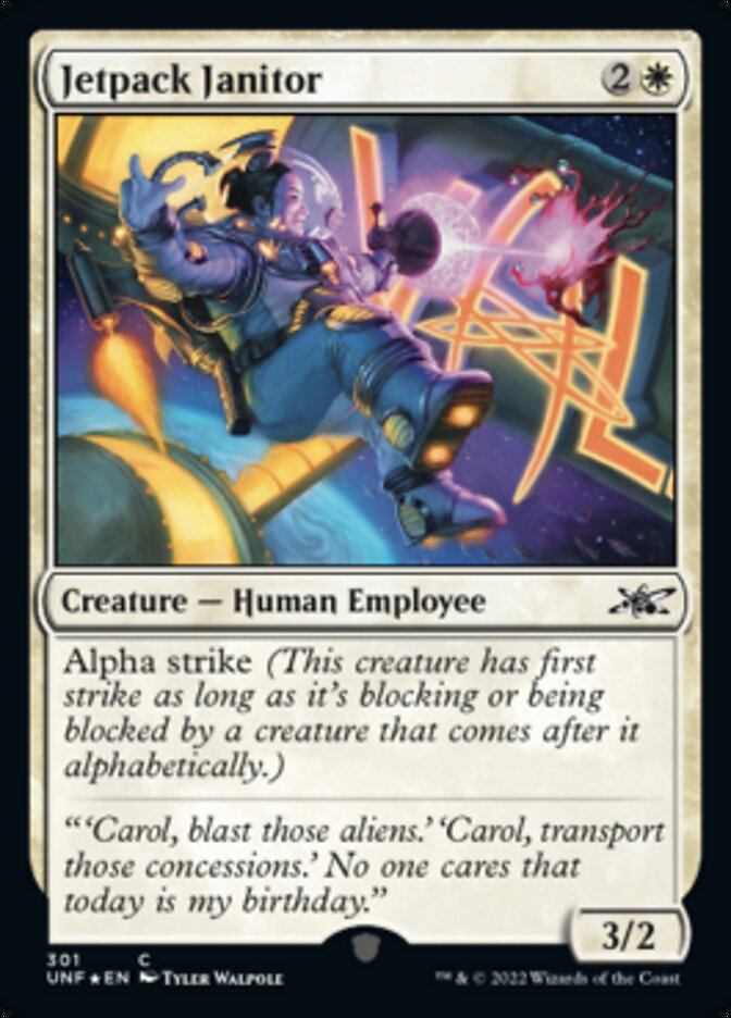 Jetpack Janitor (Galaxy Foil) [Unfinity] - The Mythic Store | 24h Order Processing