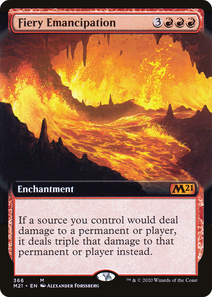 Fiery Emancipation (Extended Art) [Core Set 2021] - The Mythic Store | 24h Order Processing